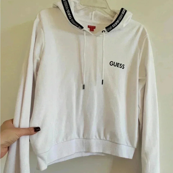 Guees Tops - Guess Hoodie white L